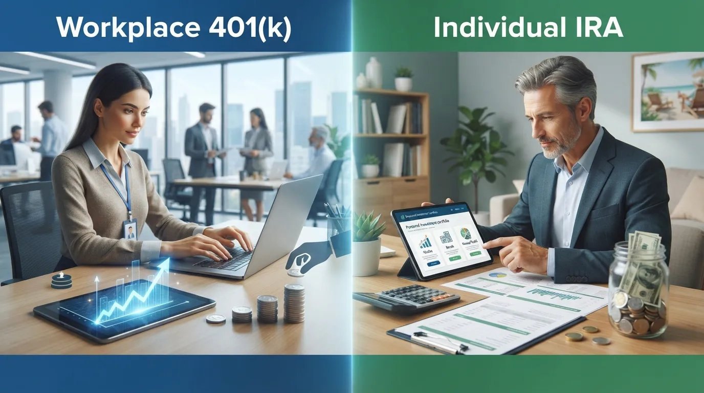 difference between 401k and IRA