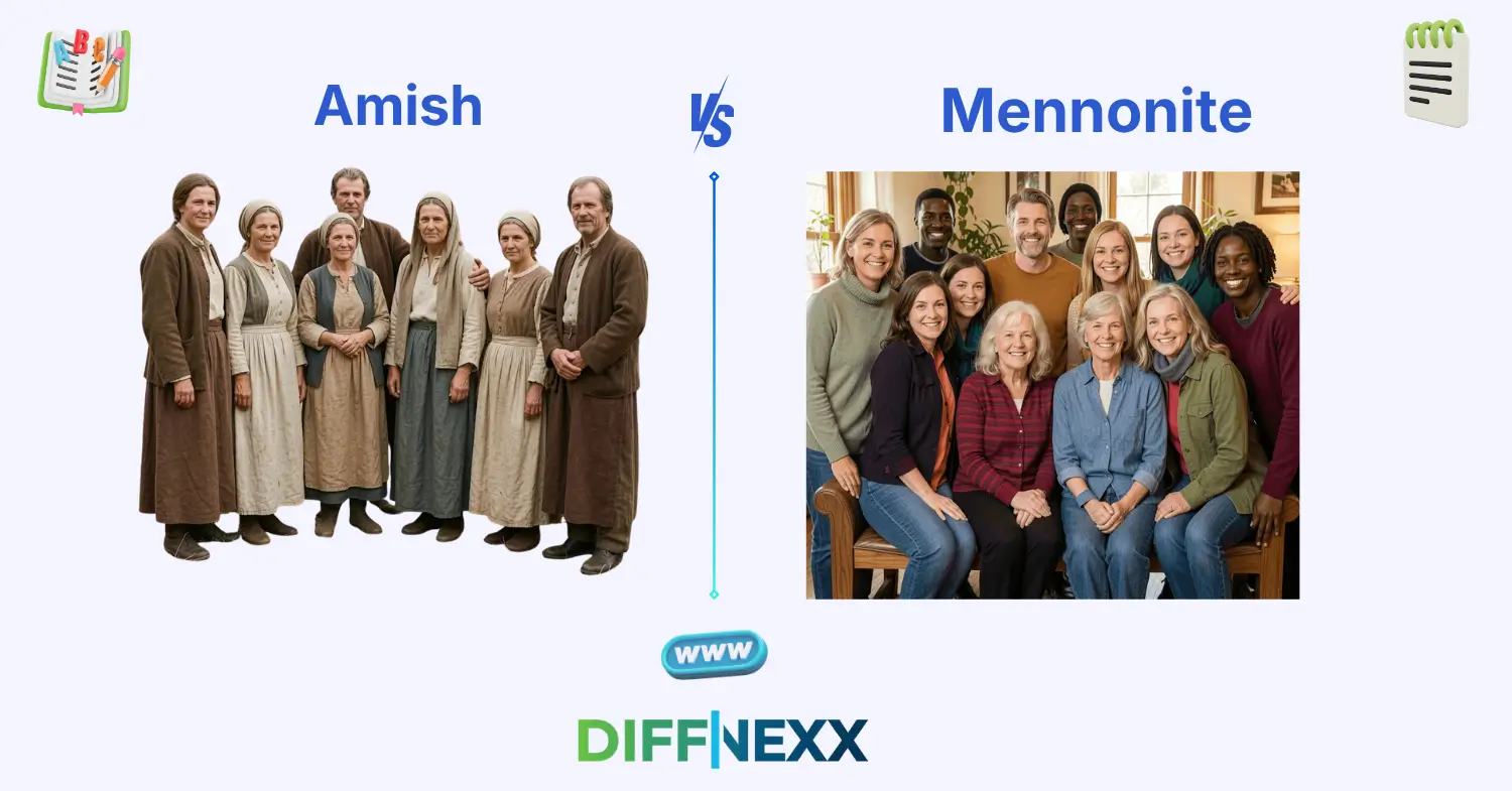 difference between amish and mennonite