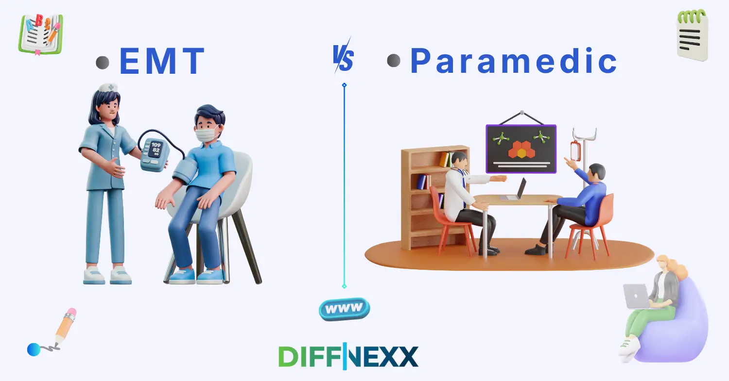 difference between emt and paramedic