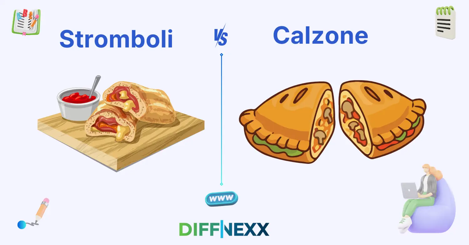 difference between stromboli and calzone