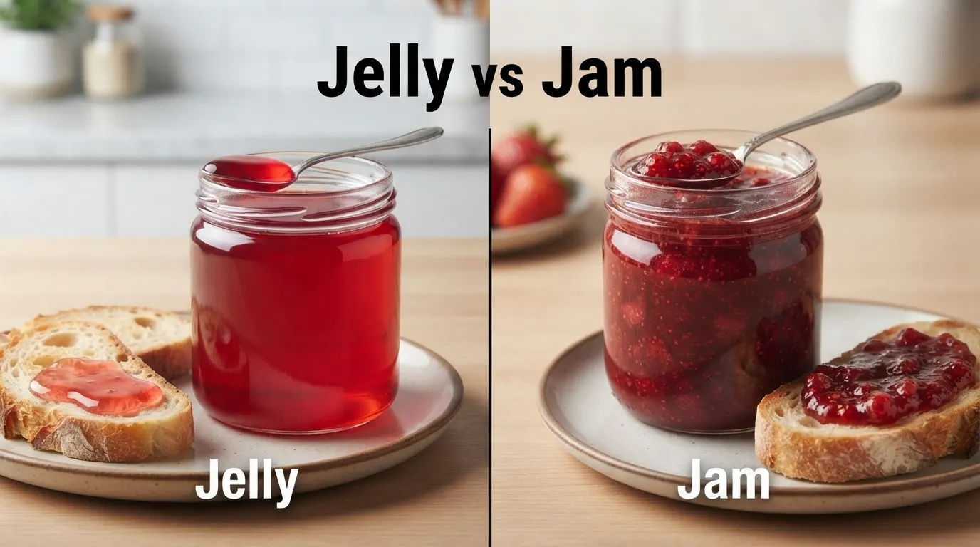 difference between jelly and jam