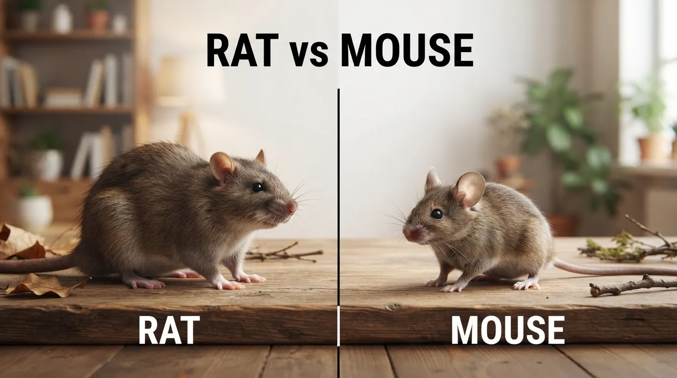 difference between rat and mouse
