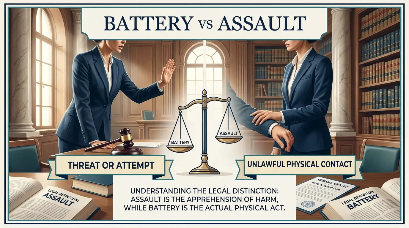 difference between battery and assault