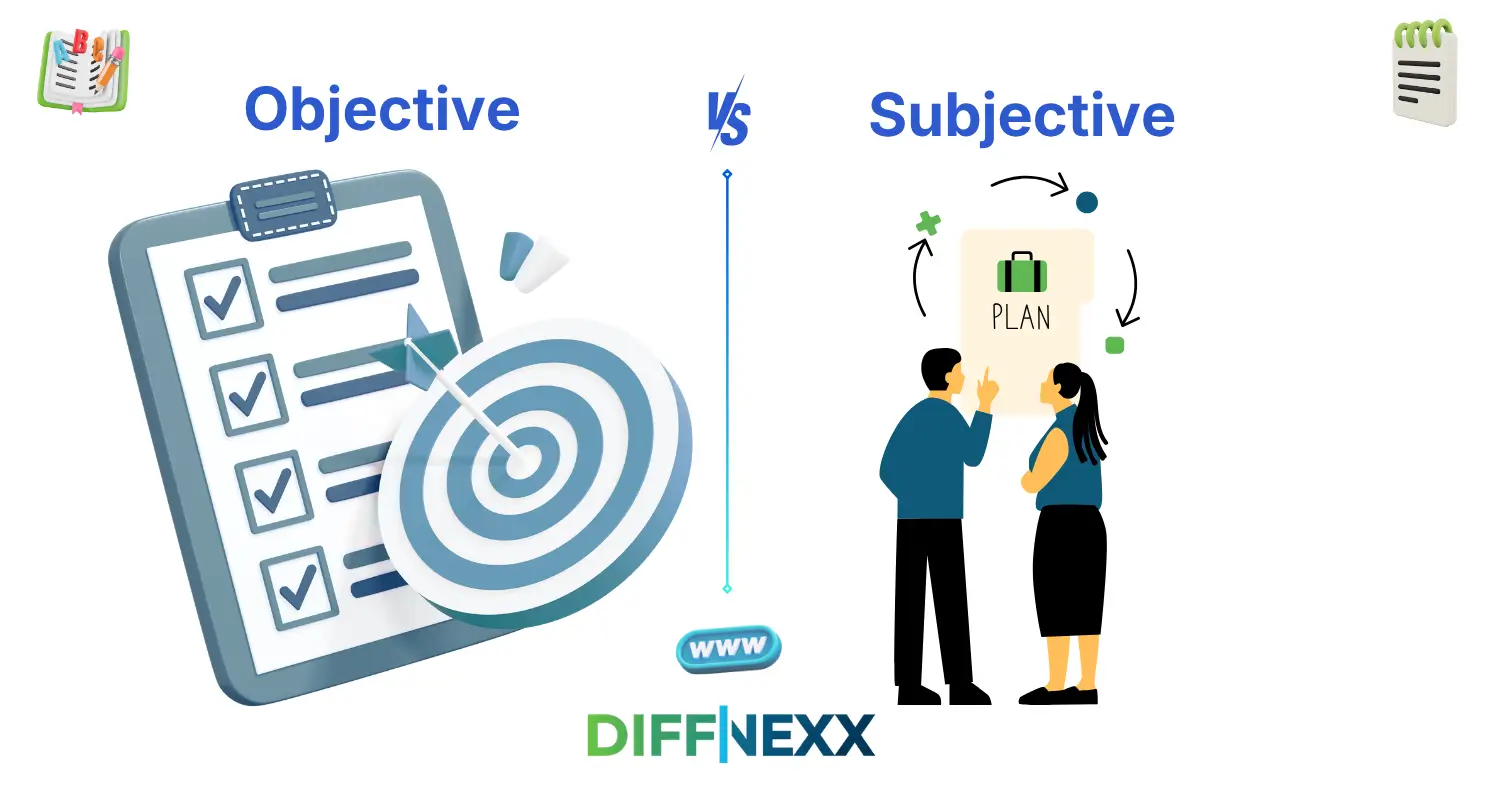 difference between objective and subjective