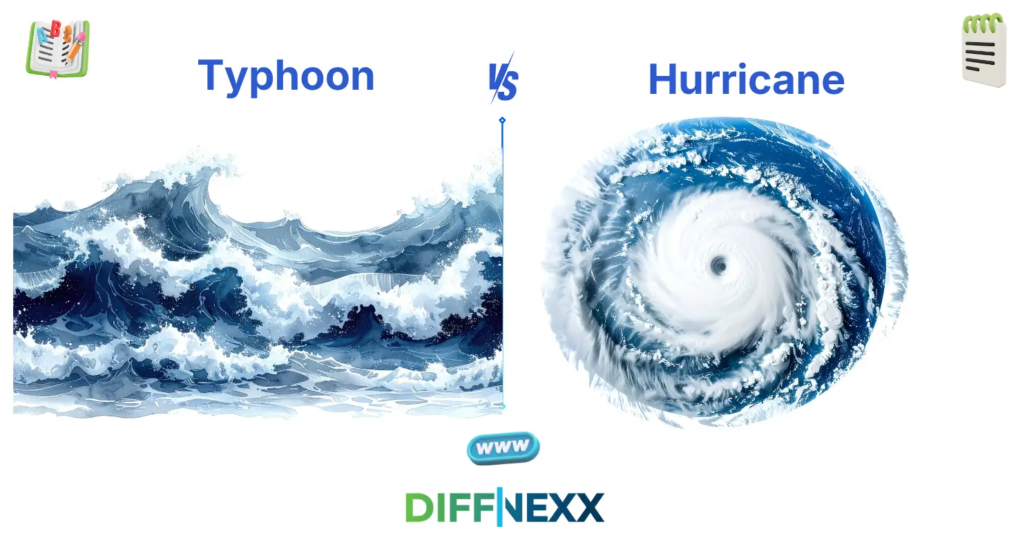 difference between typhoon and hurricane