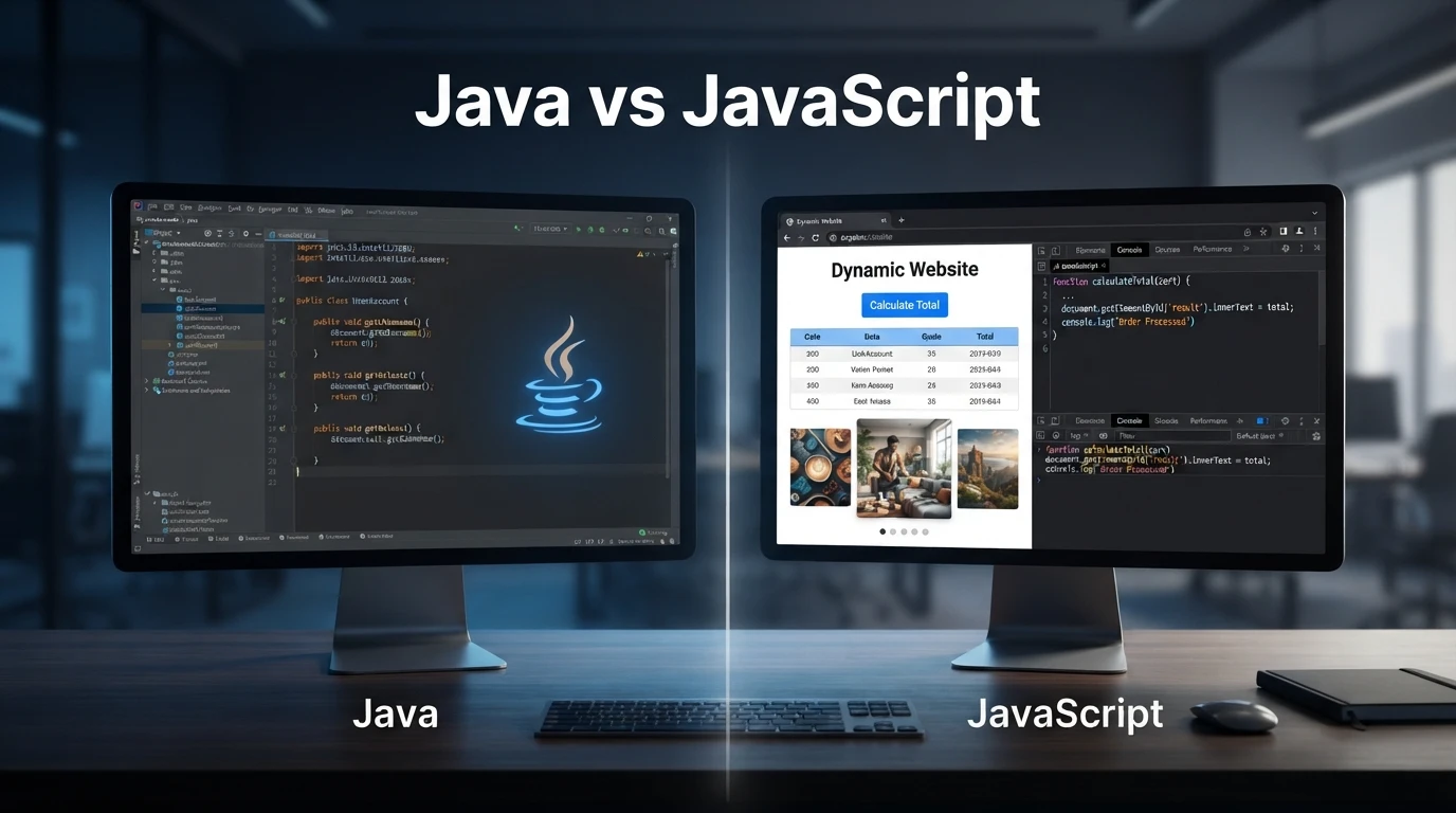 difference between java and javascript