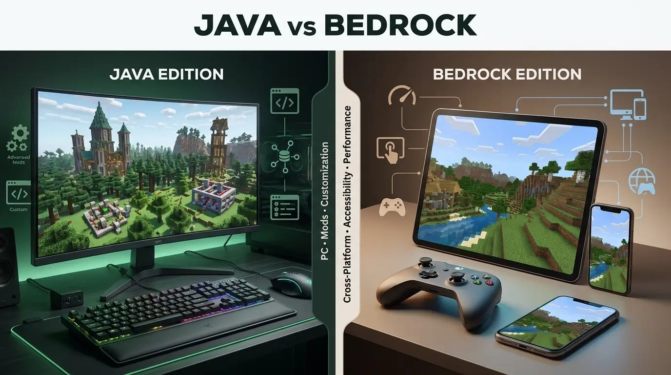 difference between java and bedrock
