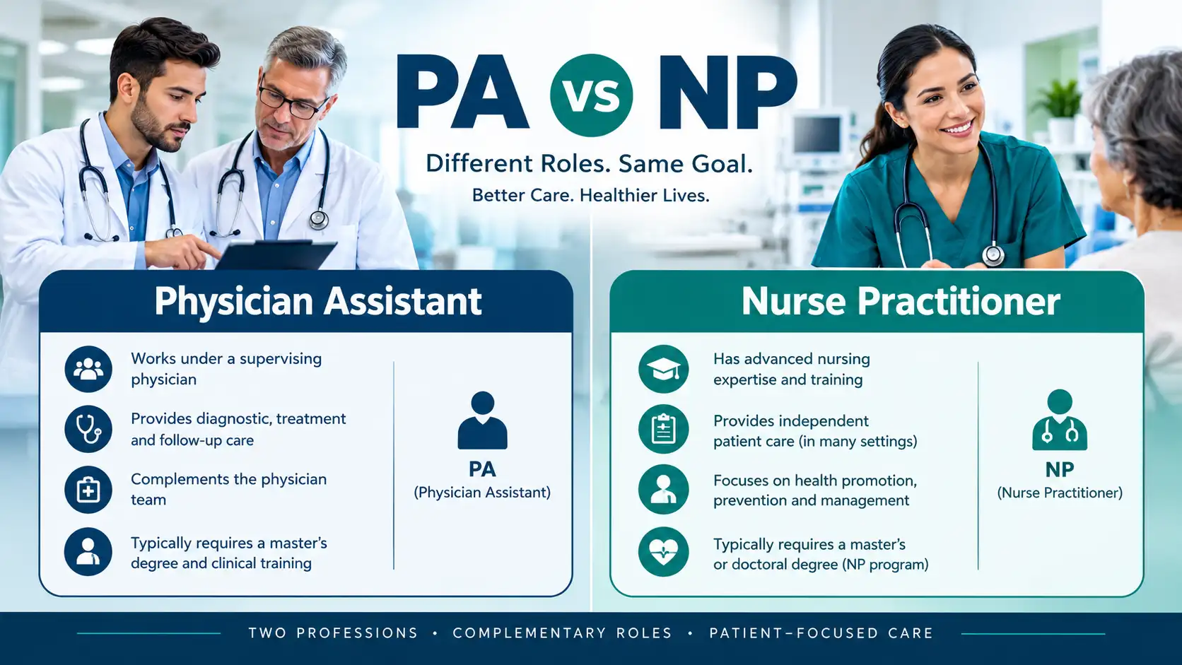 difference between PA and NP