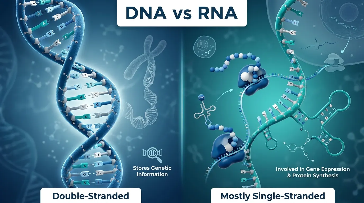 difference between rna and dna