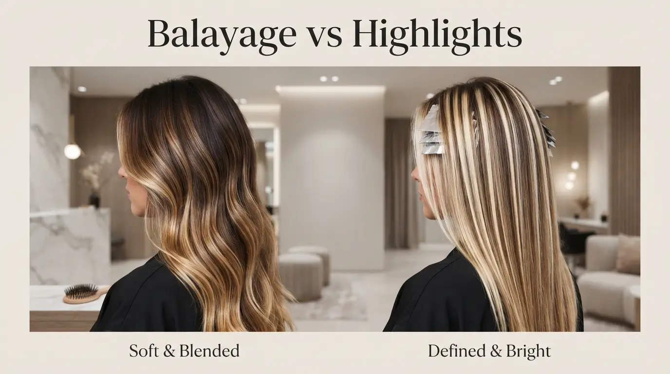 difference between balayage and highlights