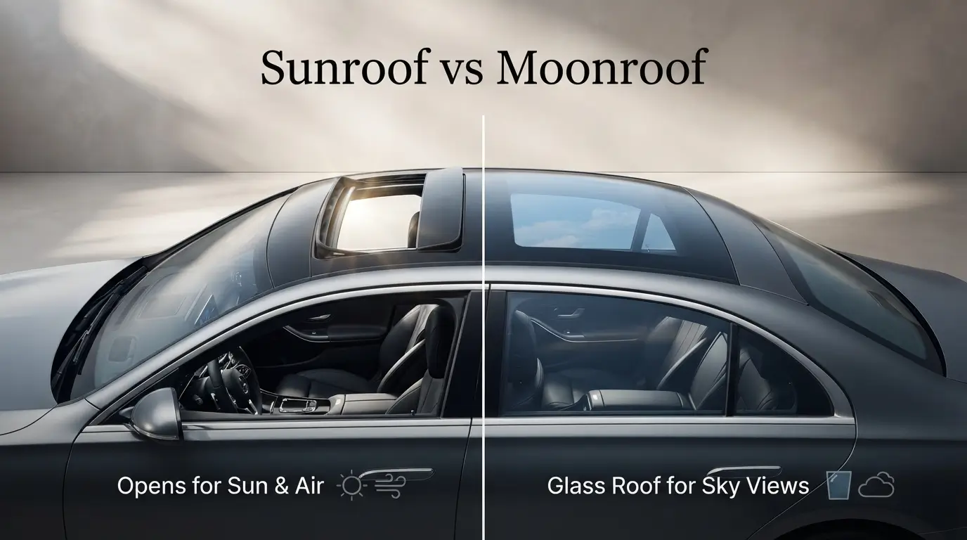 difference between sunroof and moonroof