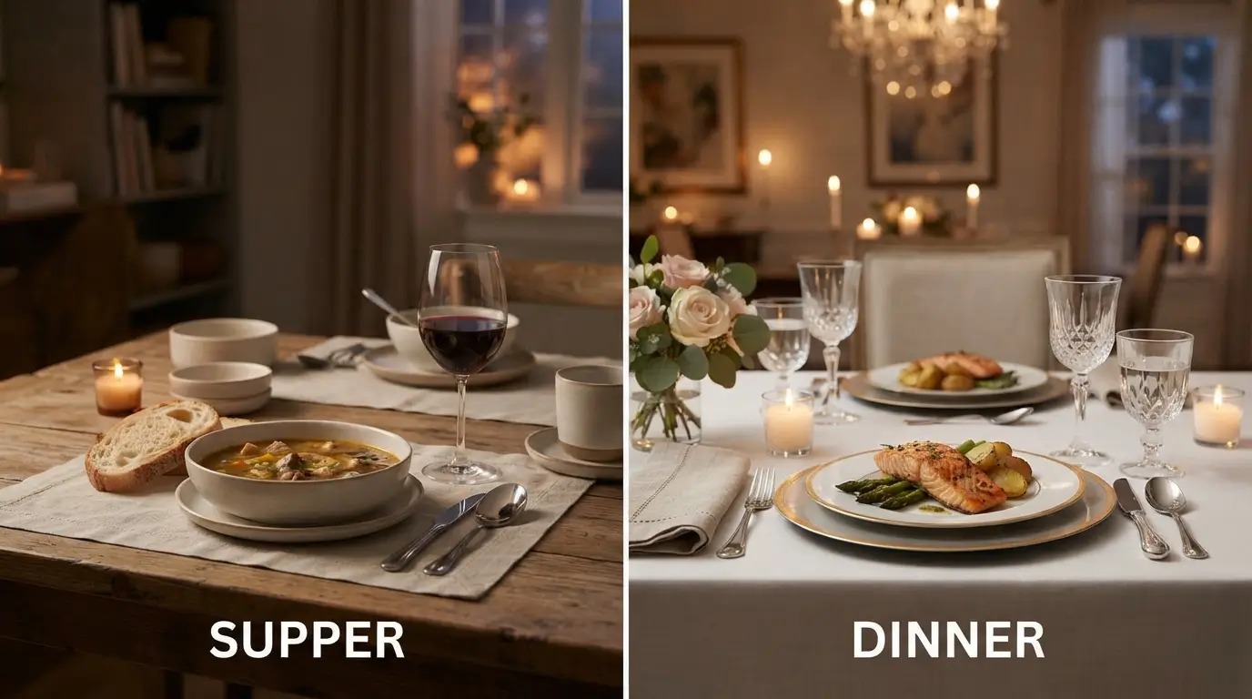 Difference Between Supper and Dinner