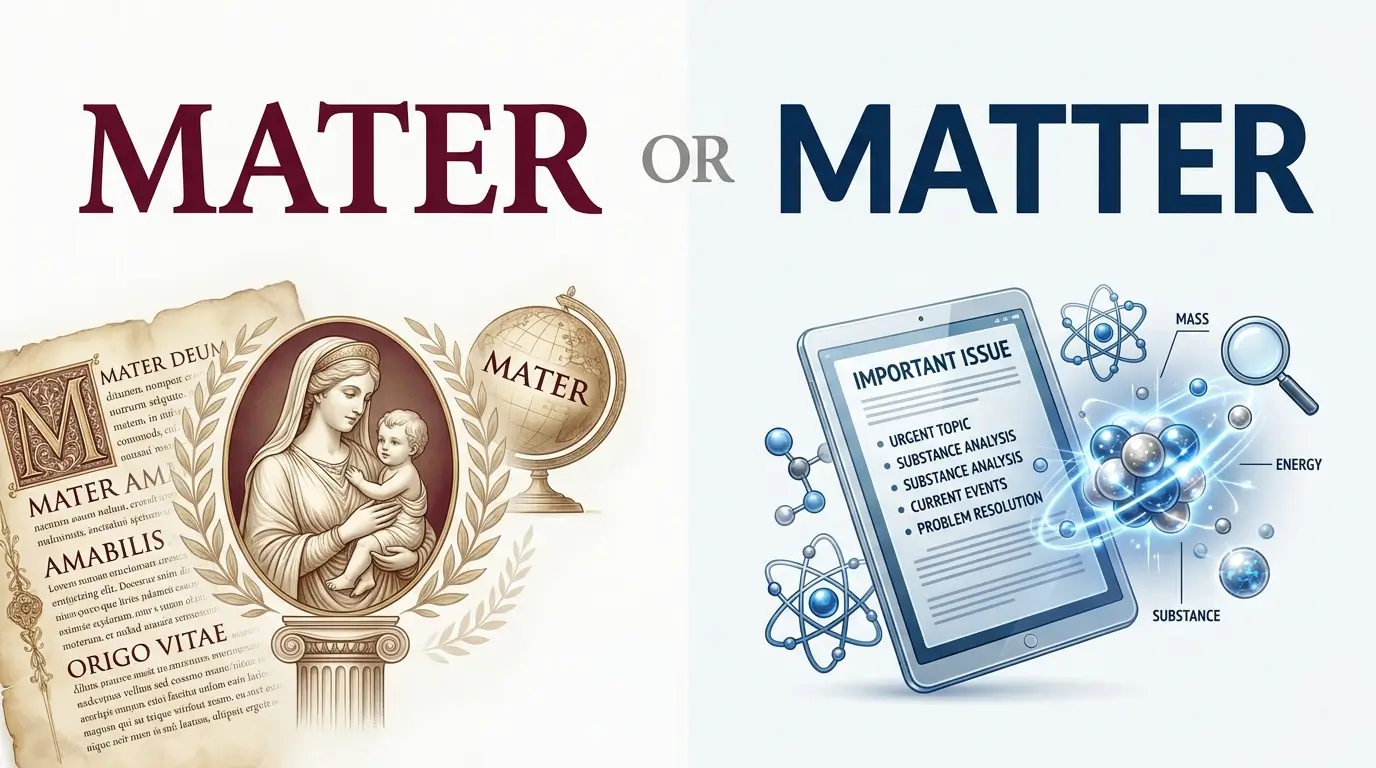 Mater or Matter