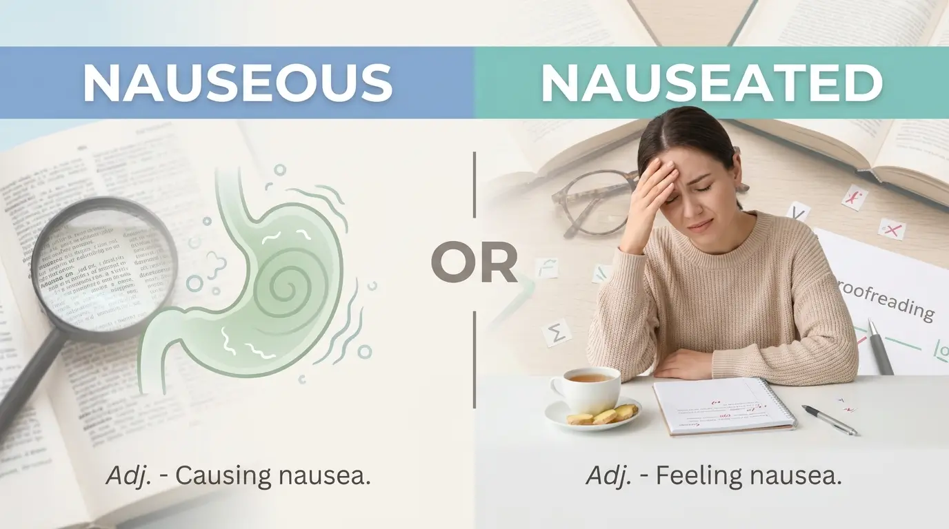 Nauseous or Nauseated