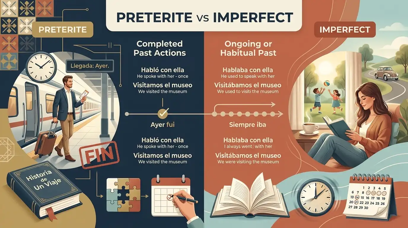 Difference between preterite and imperfect