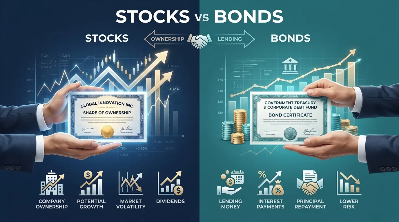 Difference Between Stocks and Bonds