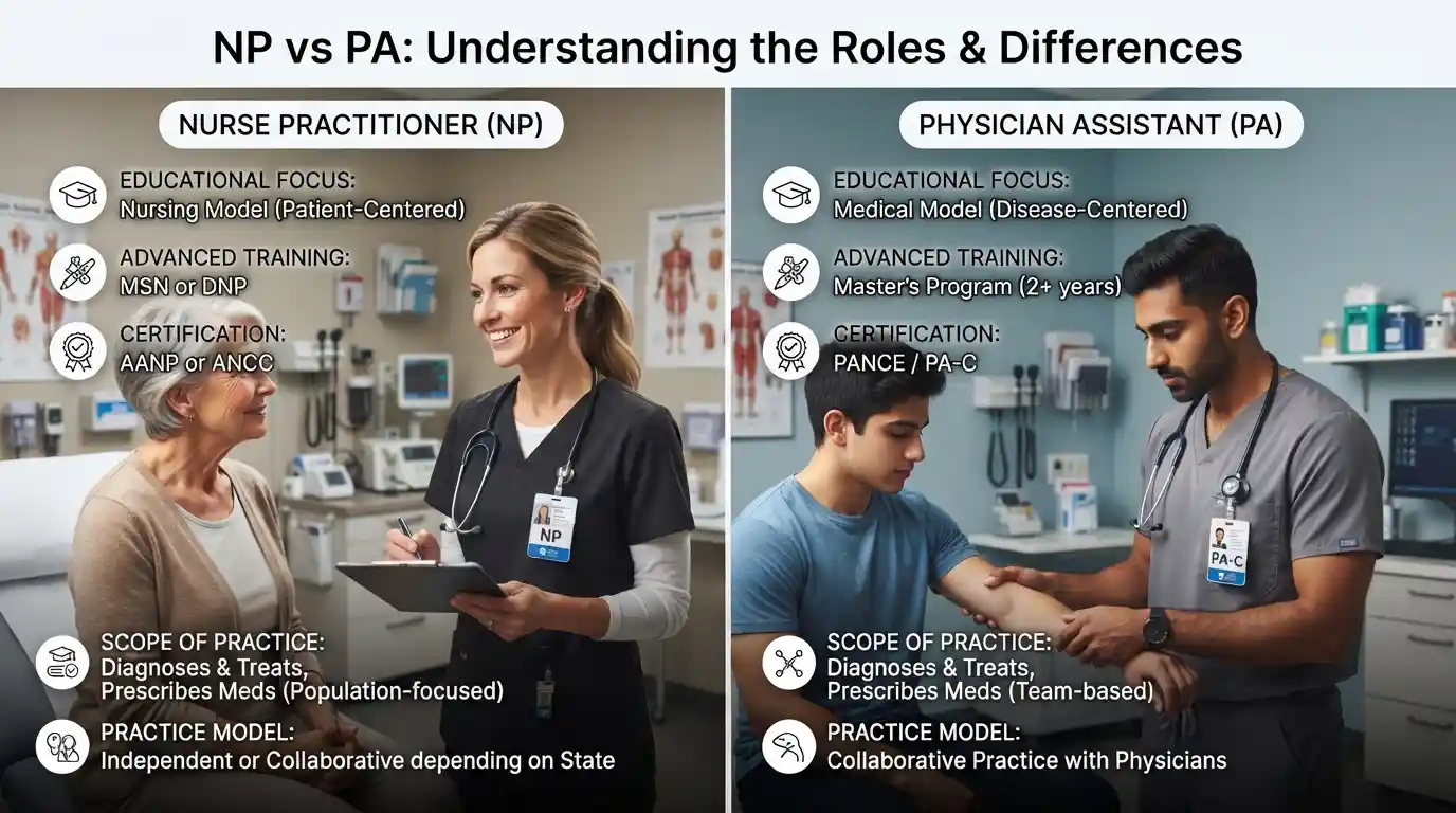 Difference Between NP and PA