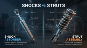 Difference Between Shocks and Struts